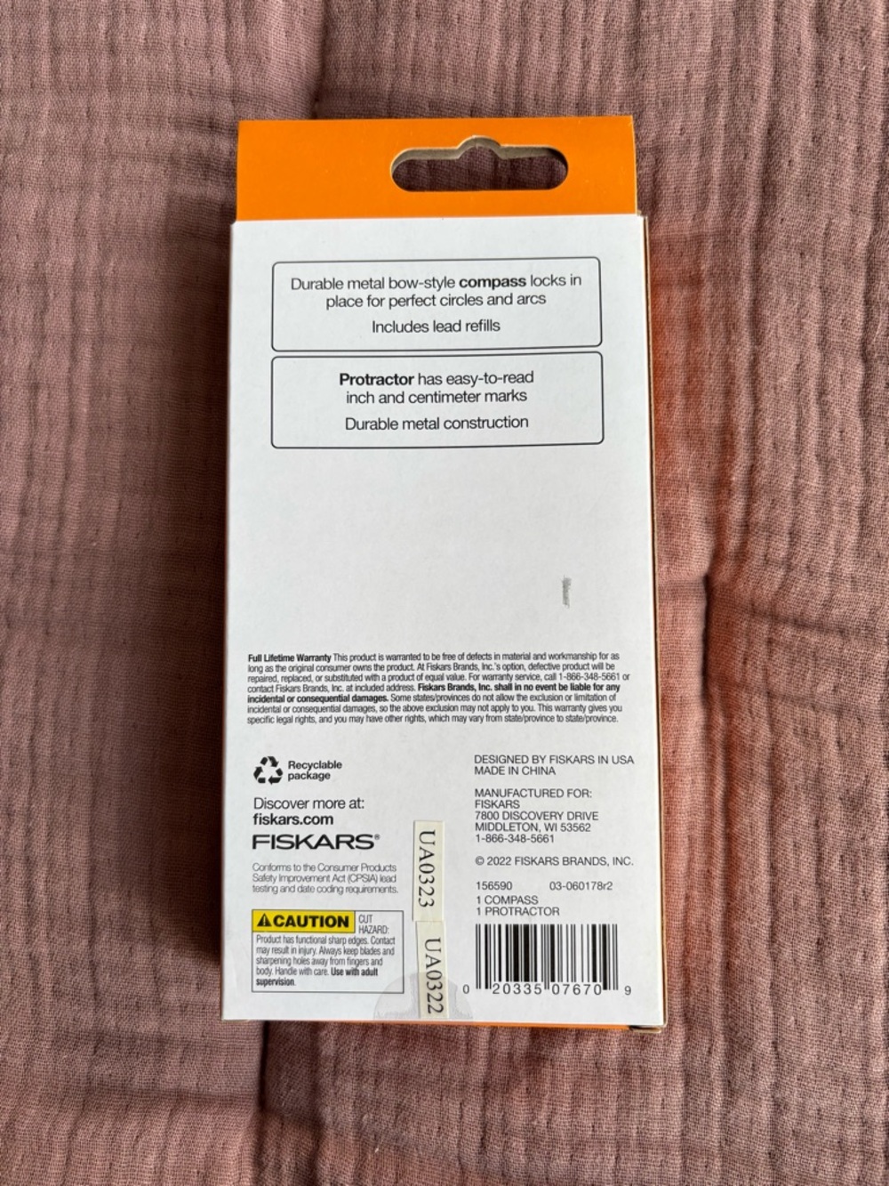 Fiskars Compass & Protractor Set - Picture 2 of 2